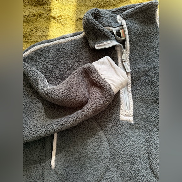 Free People Fleece 1/4 Zip Pullover - Picture 3 of 5